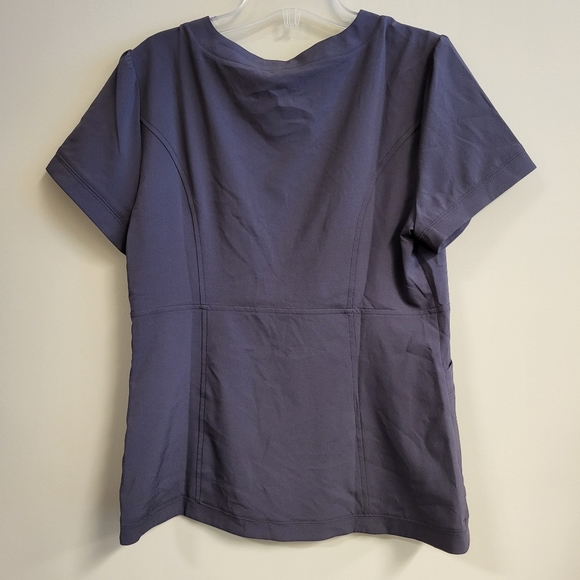 Jaanuu Tulip Scrub Top Medium Grey - Picture 3 of 3